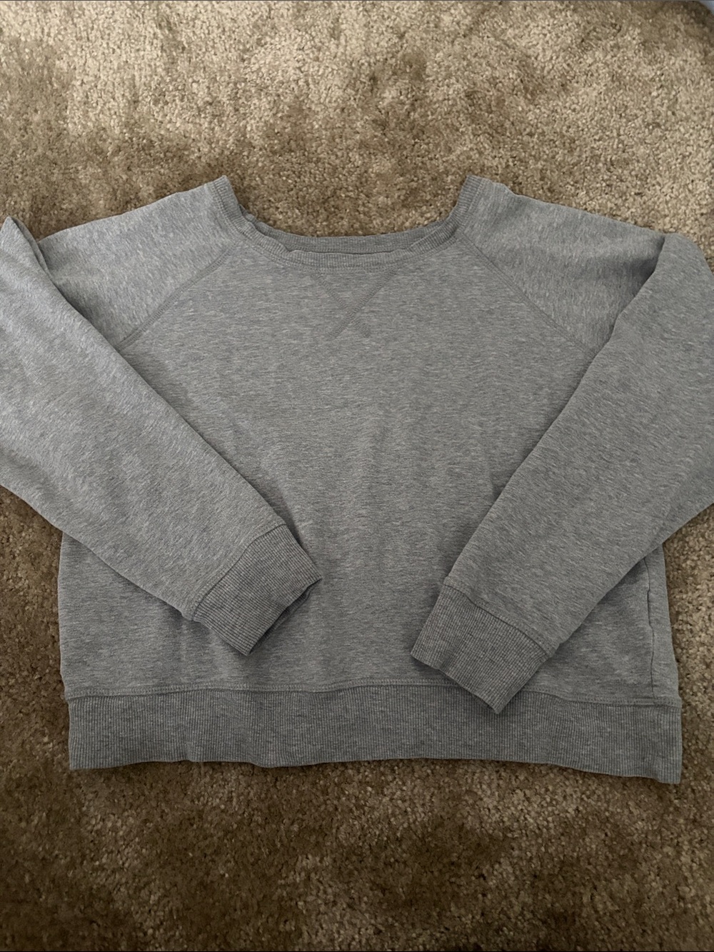Madewell Women's Gray Pullover Sweatshirt